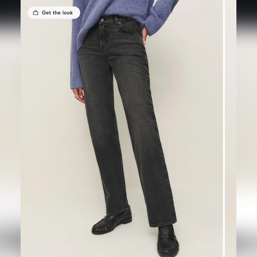 Reformation Abby Low Rise Straight Leg Jeans, Size 24, New With Tags!